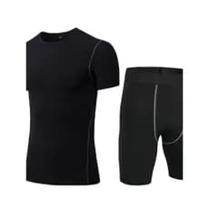 [Super econômico] roupa de Fitness masculina, roupa esportiva de alta elasticidade, secagem rápida, basquete, corrida, t