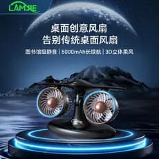 LAMJIE avião motor ventilador de mesa ornamentos silencioso pequeno ventilador dormitório doméstico escritório avião peq