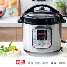 Panela de alta pressão padrão americano 110V exportada para Taiwan Panela de pressão elétrica doméstica Inglês 6L Arroz