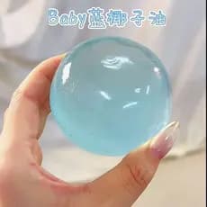 Hortelã azul óleo de coco feito à mão bola de ruído pitada bola pura artesanal diy brinquedo de descompressão descompres
