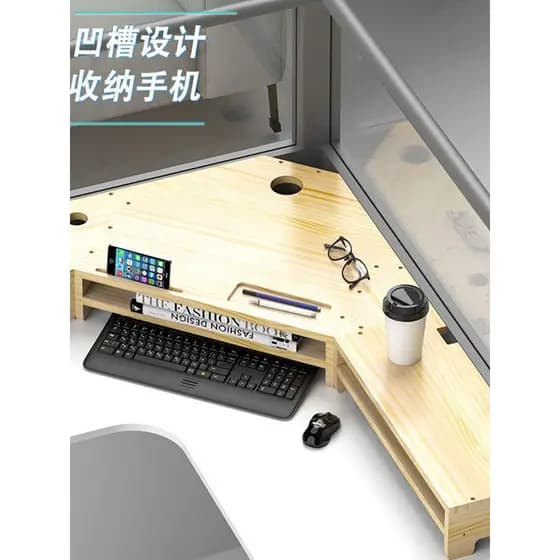 Mesa de canto Monitor do computador Rack elevado Multi-tela Base desktop armazenamento multifuncional teclado de mesa só