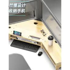 Mesa de canto Monitor do computador Rack elevado Multi-tela Base desktop armazenamento multifuncional teclado de mesa só