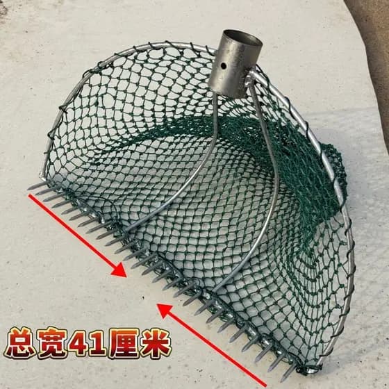 Rede de mergulho em negrito para pesca, caracóis de bolso, captura o mar para a lama, parafuso ancinho, ferramenta útil,