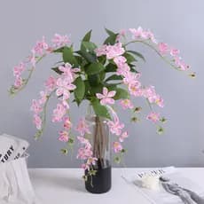 Simulação flor pendurado pendurado seda dourada jasmim Nordic casa sala de estar Hotel decoração macia engenharia conjun