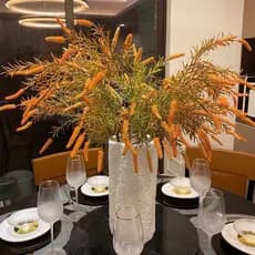 Outono cor sálvia simulação buquê de flores acessórios flor Artificial sala estar mesa jantar modelo Floral decoração do