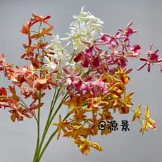 Novo estilo Bandai Orquídea Cuilan Flor artificial Arranjo de flores artificiais Novo estilo Decoração Flor Sala de esta