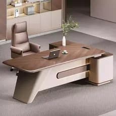 Boss Desk High-End Designer Mesa de Computador Chairman Presidente Grande Bancada de Trabalho Chefe Combinação de Cadeir
