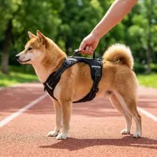 Coleira peitoral para animais de estimação, coleira para caminhada de cachorro, Corgi, pelúcia, tamanho médio, colete pa