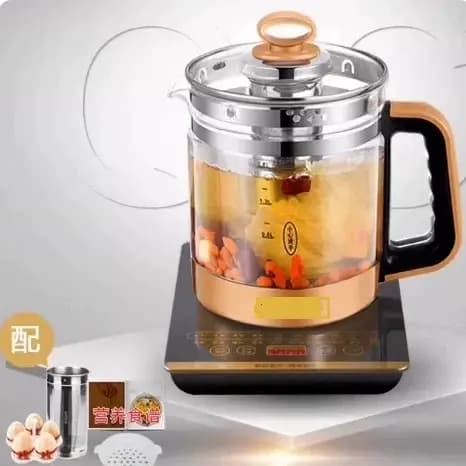 Chaleira de saúde genuína automática multifuncional vidro engrossado chaleira elétrica flor bule preto bule chá fabrican