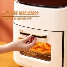 Fritadeira de ar forno integrado doméstico automático inteligente fritadeira elétrica 15L grande capacidade 110V exporta