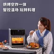 Fritadeira de ar de comércio exterior forno elétrico doméstico integrado 15L grande capacidade multifuncional inteligent
