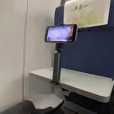 Suporte de telefone móvel para viagem, avião ferroviário de alta velocidade, portátil, Desktop, rotação 360, trem retrát