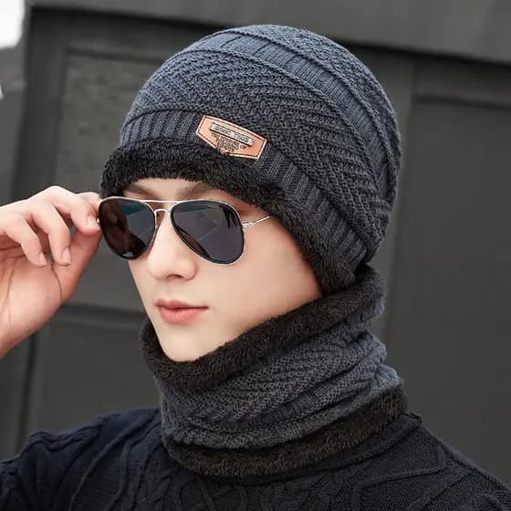 K chapéu de malha unissex 2025 novo estilo quente Baotou chapéu ciclismo babador outono inverno à prova de frio velo-Pro