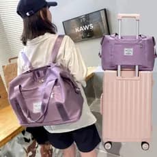 Bolsa de viagem portátil de grande capacidade feminina leve saco de maternidade saco de armazenamento de curta distância