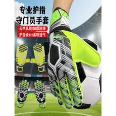 Luvas de goleiro com proteção para os dedos antiderrapante adulto crianças homens mulheres competição resistente ao desg