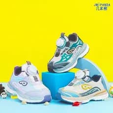 Jimmy Bear sapatos infantis 2025 primavera novo estilo sapatos esportivos infantis meninas funcionais meninos botão corr