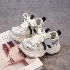 Crianças sapatos esportivos 2025 primavera novo estilo Street Wear meninos sapatos malha respirável pai sapatos meninas