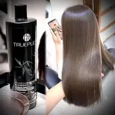 Genuíno americano fibra de bambu frutas ácido máscara de cabelo cuidados reparação danificado cuidados com o cabelo barb