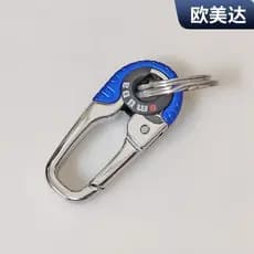 Ouda chaveiro doméstico carro moda presente cintura cadeado chaveiro anel de aço inoxidável casal chaveiro anel