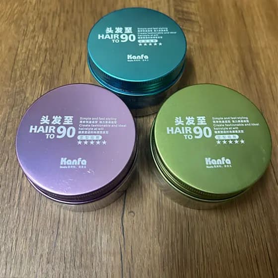 Kangfa 90 graus estilo profissional lama de cabelo cabelo curto masculino estilo fofo cera de cabelo não machuca o cabel