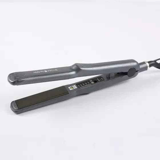 Não machuca o cabelo alisador de cabelo curling ferro alisamento placa tala elétrica ondulação reta dupla utilização cer