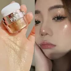 Fada Paipaile ~ Destaque estroboscópico rosa iluminando corpo inteiro iluminando Natural tridimensional contorno Blush f