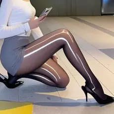 Gigante escorregadio super brilhante influenciador venda quente 8D cavalo óleo meias Aurora super escorregadio Ultra-fin