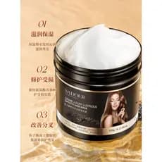 Caviar máscara de cabelo reparação seco hidratante suave cuidados com o cabelo tingido Perm danificado sem vapor Spa con