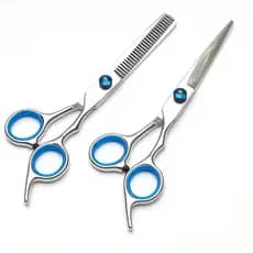 Tesoura de dente doméstica desbaste tesoura de cabelo quebrado tesoura de cabeleireiro todo em aço inoxidável 18cm