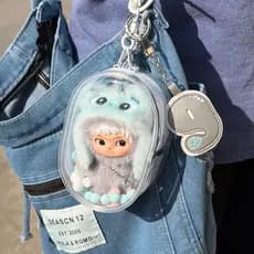 Wakuku bolsa protetora para bebê de três gerações, 10cm, wakuku, boneca de pelúcia, armazenamento antipoeira, caminhada,