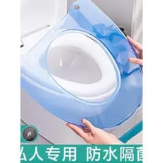 Almofada de assento de vaso sanitário transparente, à prova d'água, almofada de assento de vaso sanitário doméstico, plá