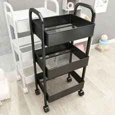 Pequeno carrinho de bebê rack de chão Multi-camada casa quarto bebê móvel lanches cozinha multifuncional rack de armazen