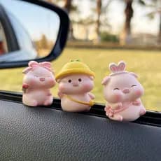 Enfeites de carro criativos bonitos homens mulheres único Piggy decoração de carro ano do porco decoração Interior do ca