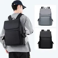 Homens de grande capacidade mochila Casual das mulheres dos homens saco de escola novo estilo náilon leve cor sólida sac