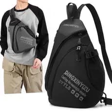 Nova moda saco de peito das mulheres dos homens multifuncional esportes ao ar livre mochila viagem lazer negócios ombro