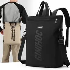 Mochila exclusiva bolsa masculina multifuncional Commuter mochila moda estudante mochila na moda bolsa mensageiro de omb