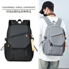 Cross-Border simples mochila masculina de negócios Commuter mochila feminina versão coreana na moda grande capacidade el