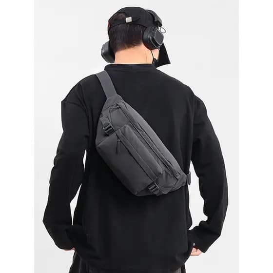 Street Wear saco de peito masculino feminino All-Match saco do mensageiro lazer esportes grande capacidade leve um-Shou