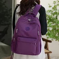 Mochila leve de grande capacidade mochila senhoras saco de viagem 2025 novo estilo náilon pano mochila lazer saco de via