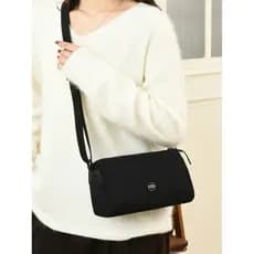 Bolsa mensageiro feminina de grande capacidade, luz de alta qualidade, nicho de luxo, novo estilo, sacola de compras de