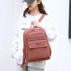 2025 novo estilo mochila leve senhoras mochila de viagem à prova dwaterproof água saco de pano de náilon moda saco de es