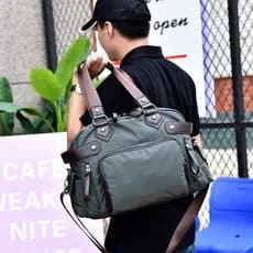 2026 novo estilo masculino de grande capacidade Commuter ombro mensageiro bolsa All-Match moda Casual