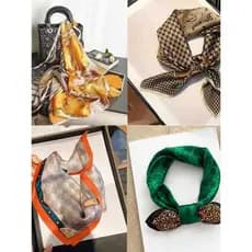 Novo produto cachecol All-Match cetim quadrado cachecol de cetim acessórios femininos decoração profissional cachecol Ca