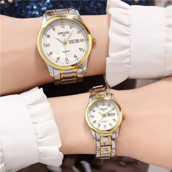 Novo produto masculino pulseira de aço relógio de quartzo negócios luminoso à prova dwaterproof água relógio masculino d