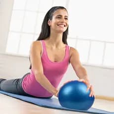 Engrossado à prova de explosão Pilates pequena bola 25cm Mini bola de Yoga feminino Fitness ginástica mulheres grávidas