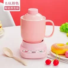 Mini copo de guisado saudável para escritório, aquecimento elétrico, copo de Congee automático, ensopado elétrico, peque