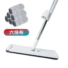 Novo estilo preguiçoso mão-livre mop rotativo molhado seco piso absorvente mop substituível 35/42CM