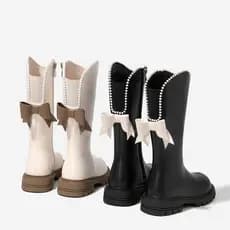 Meninas Super bonitos sapatos de inverno versão coreana meninas botas enorme bonito All-match 2025 novo estilo na altura