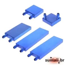 SUNLAII 40 80 120 160mm Bloco Resfriamento Alumínio Computador CPU Refrigerador Líquida Dissipa