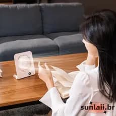 SUNLAII Ventilador Mesa Resfriamento Baixo Ruído Ajustável 3 Velocidades Para Uso Quarto